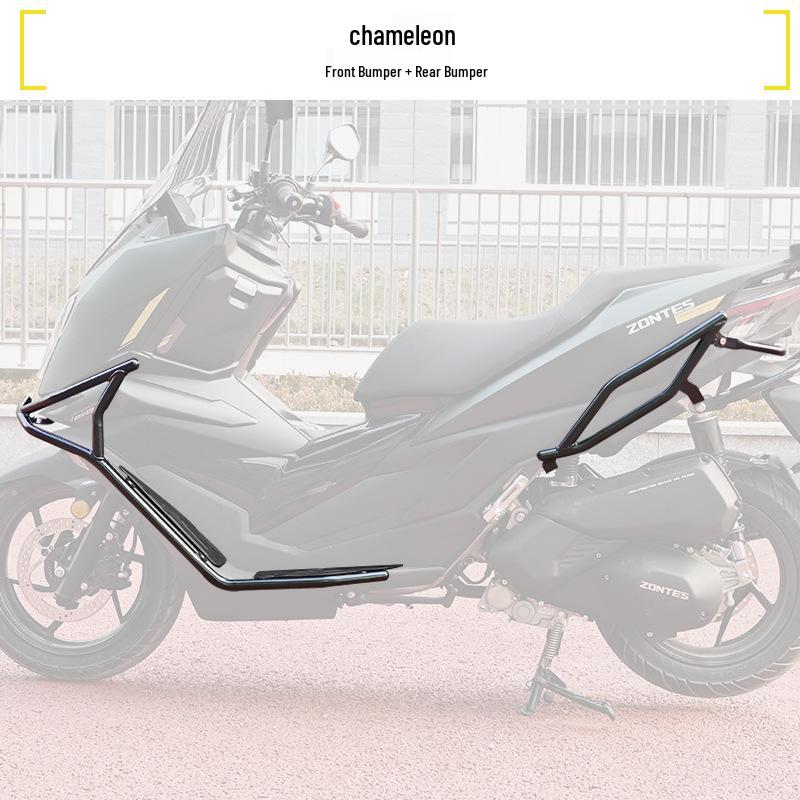 Zongshen 150X Crash Bars, Anti-fall Bumpers, Luggage Rack & Windshield Mod