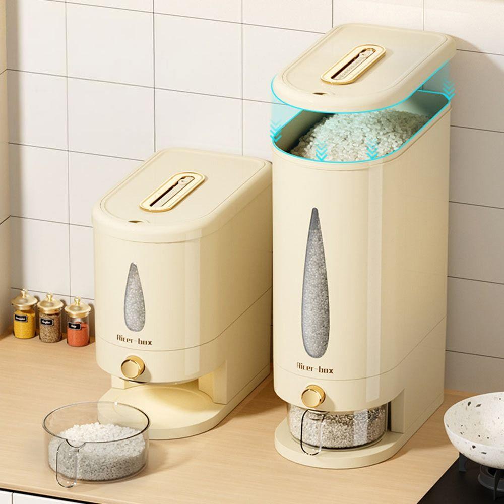 5kg/10kg Rice Dispenser Sealed and Fresh Moisture Proof Rice Storage Container Insect-proof Rice Bucket Grain Preservation
