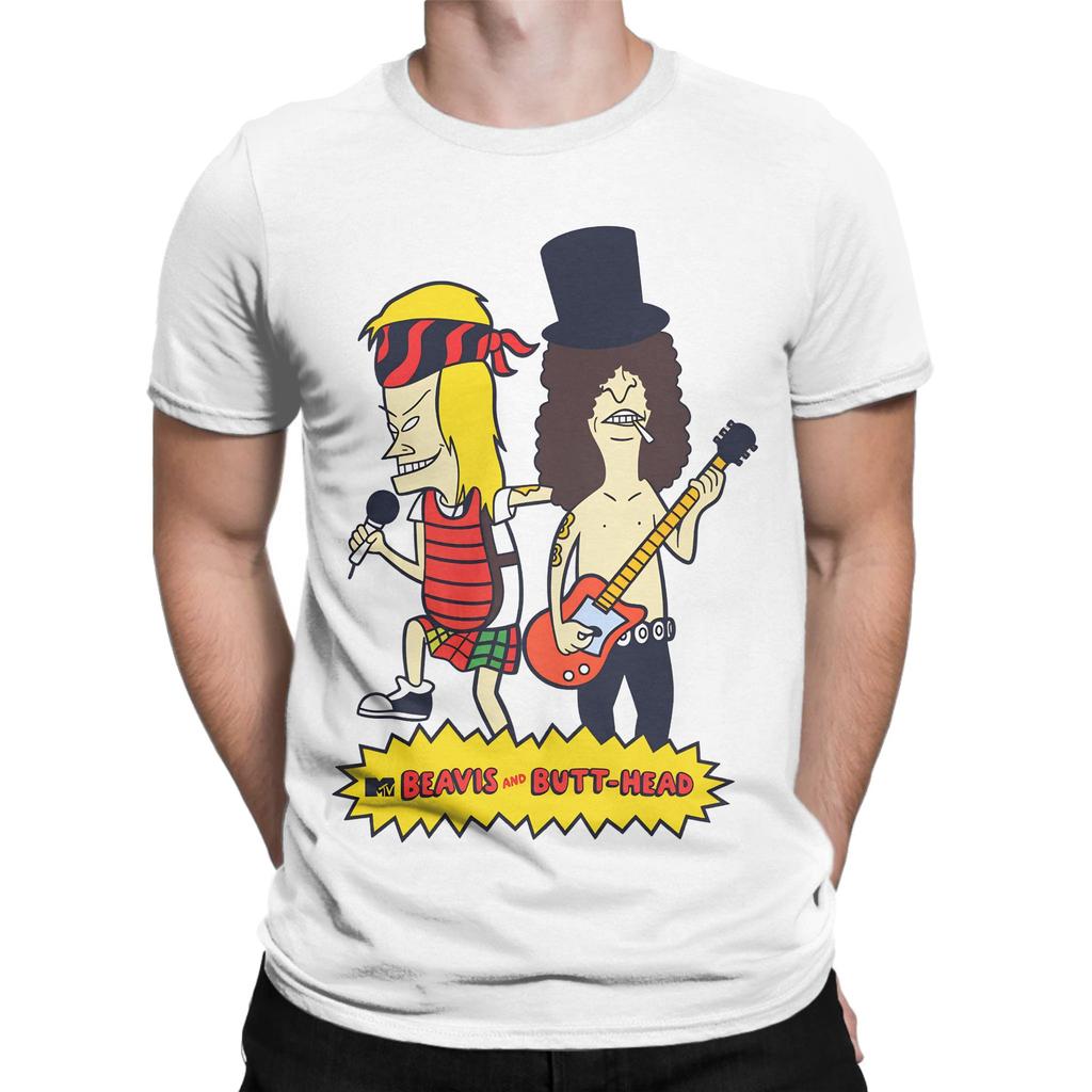 T-shirt Beavis and ButtHead Estiva Cotone T-shirt Per Adulto Harajuku Casual Maglietta Manica Corta Stile Street Top Magliette