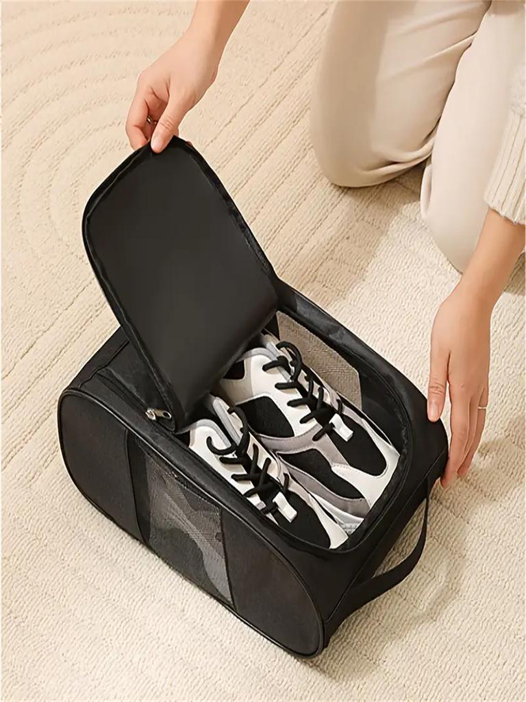 Large Capacity Sneaker Storage Bag Unisex Breathable Tennis Shoe Organizer Portable Carrier with Handle for Gym Travel