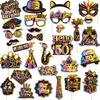 1Set Black 18th 30th 40th 50th 60th 70th 80th Years Old Desktop Honeycomb Ornaments Photo Props for Happy Birthday Party Decor