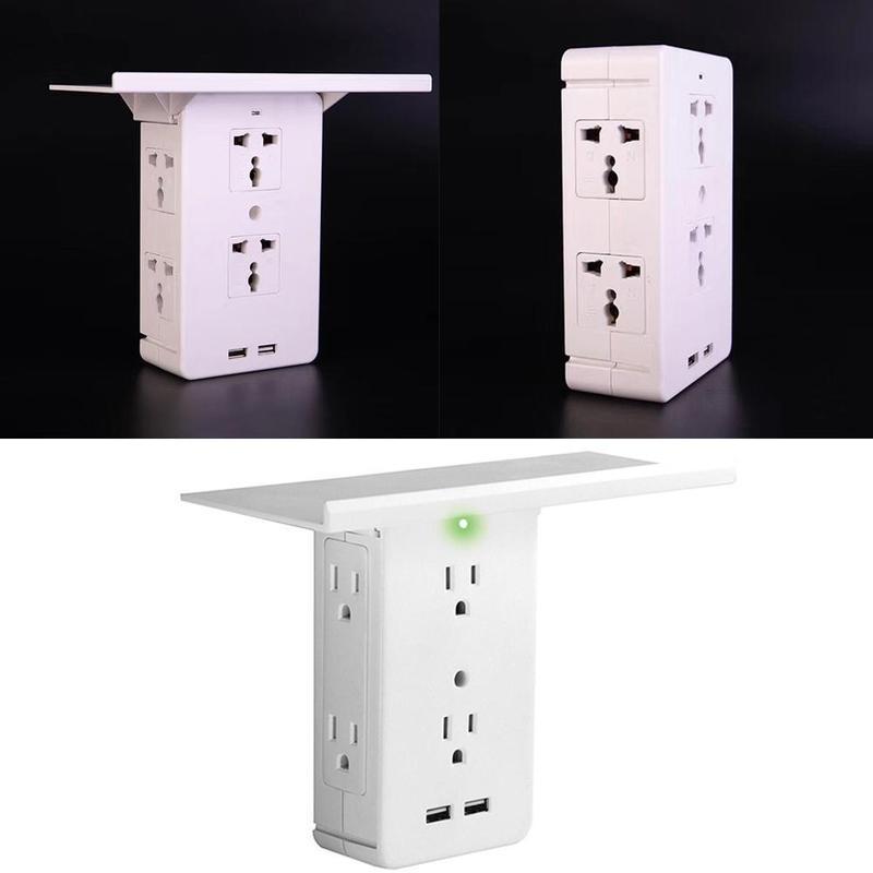 Buy Socket Shelf 8 Port Surge Protector Wall Outlet 6 Electrical