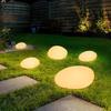 1Pcs Solar-Powered Pebble Garden Decorative Lights, Warm/White Light, Outdoor Patio Walkway Garden Decorations