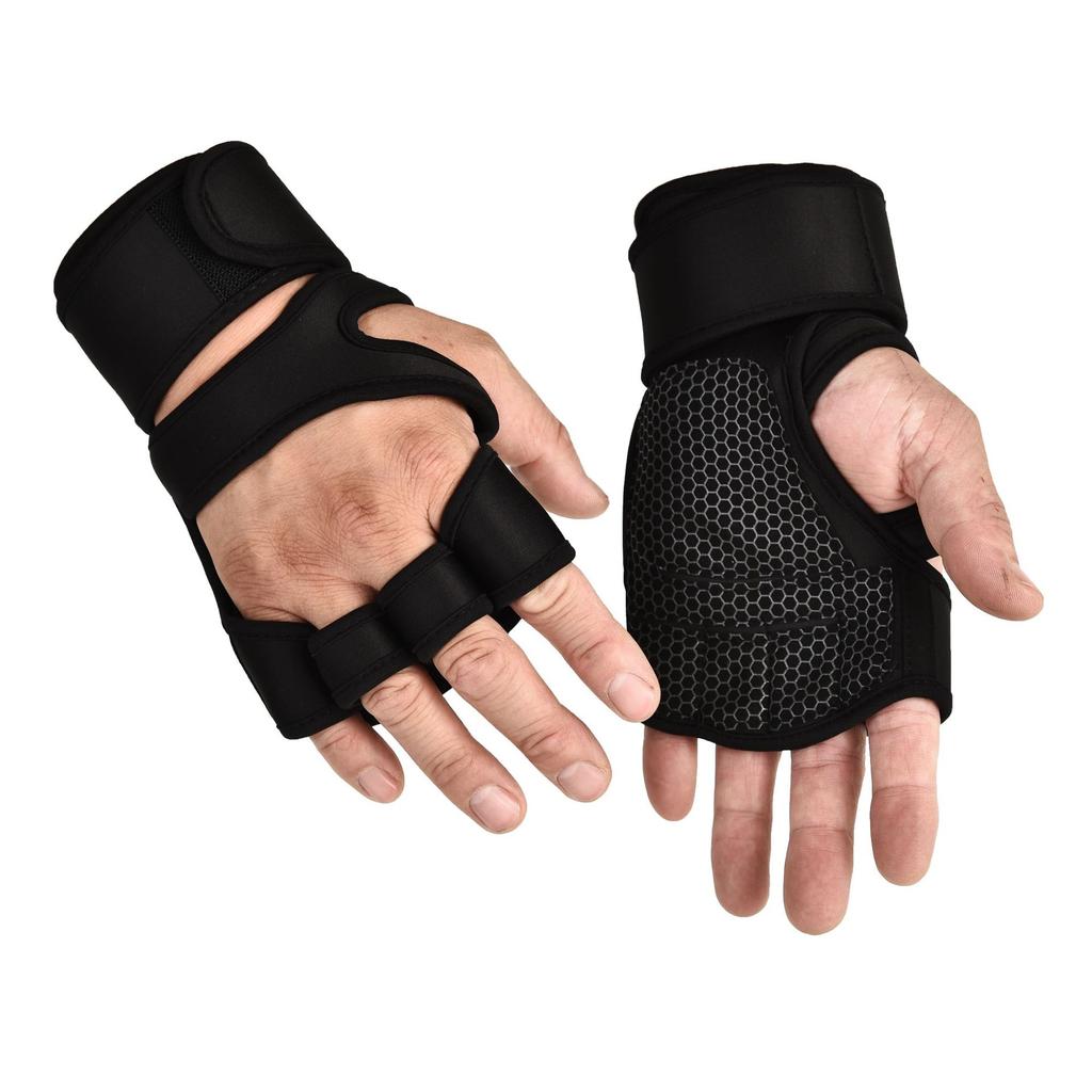 Body Building Weightlifting Gym Hand Wrist Palm Protector Gloves Training Sport Gloves for Men Women Workout Gloves