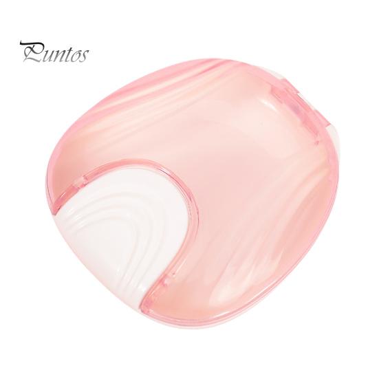 

Коробка для ортодонтических брекетов, портативный прозрачный легкий доступ, герметичный многоразовый чехол для брекетов без запаха для путешествий розовый