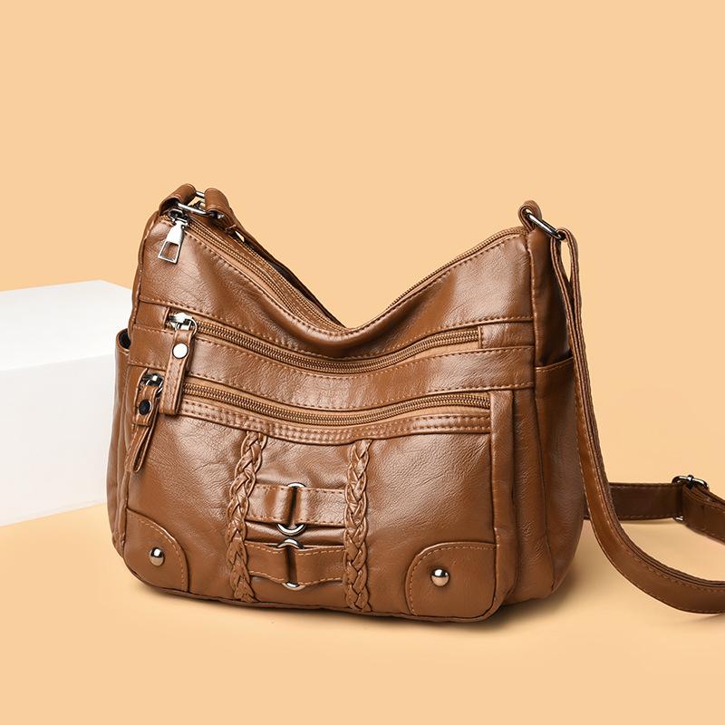Mom Bag Women's New Fashionable Small Square Bag Single Shoulder Messenger Bag Large Capacity Shopping Bag Women's Bag