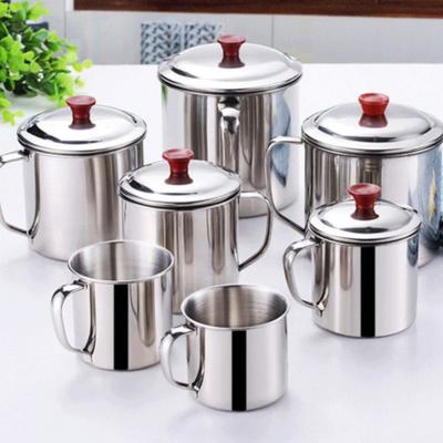 Portable Camping Outdoor with Cover Tumbler Pint Cup Tea Drinking Cup Coffee Mug Travel Mug