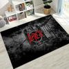 Slayer Heavy Metal Rock Band Skull Art Carpet Rug for Bedroom Living Room Sofa Home Doormat Decor,Large Non-slip Floor Mat