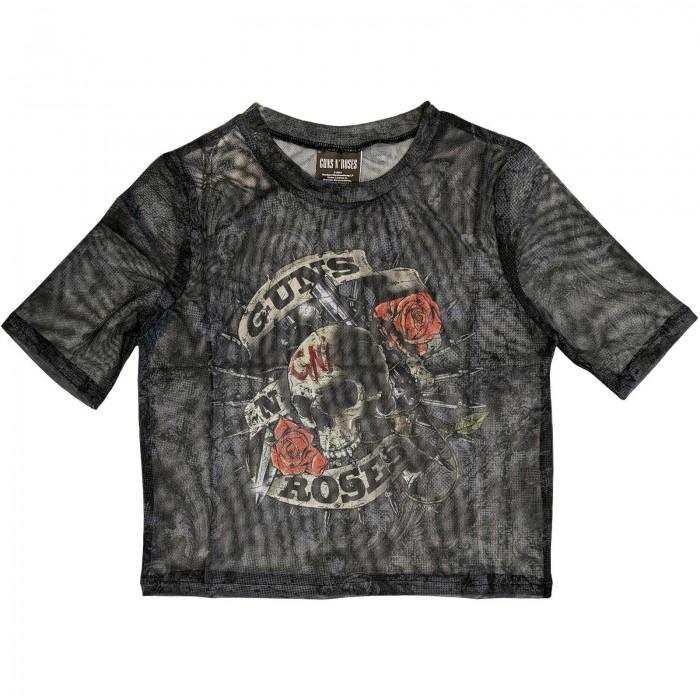 Guns N Roses Womens/Ladies Firepower Mesh Crop Top