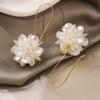 1 para Modne Luksusowe Damskie Kolczyki Wiszące z Dekoracją Kwiatową