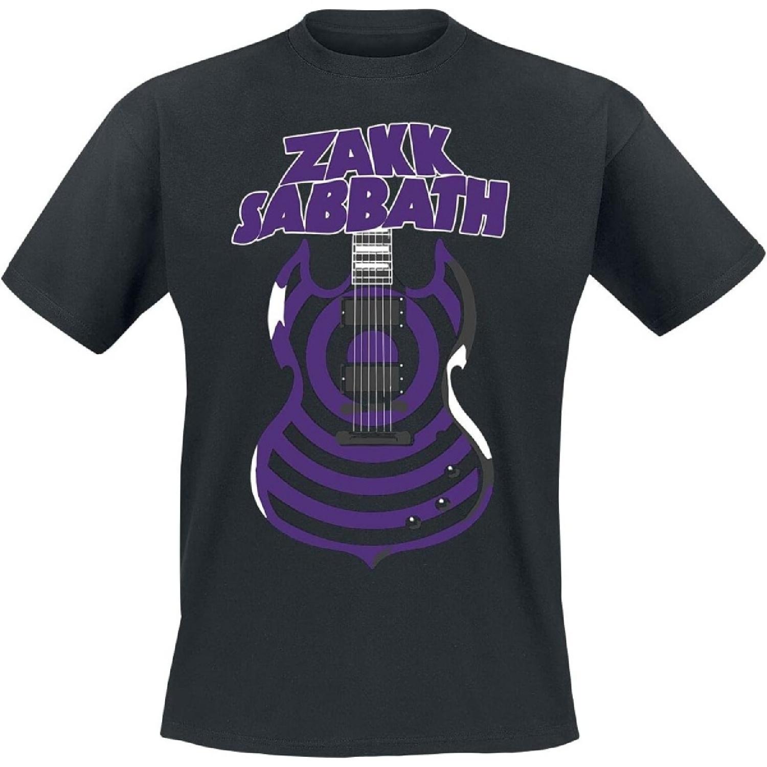Zakk Wylde T Shirt Sabbath Guitar Logo New Official Mens Black Size L S