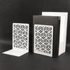 1 Pair Hollow Bookends Metal Bookends Decorative Bookends Book End Book Holders Book Stoppers for Library Office