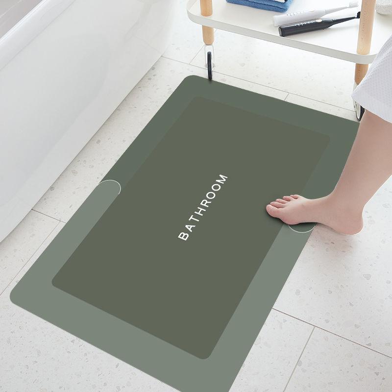 Water Absorbent Floor Mats Imitation Diatom Mud Bathroom Cartoon Entry Door Bathroom Quick Drying Toilet Foot Mats Carpet Home