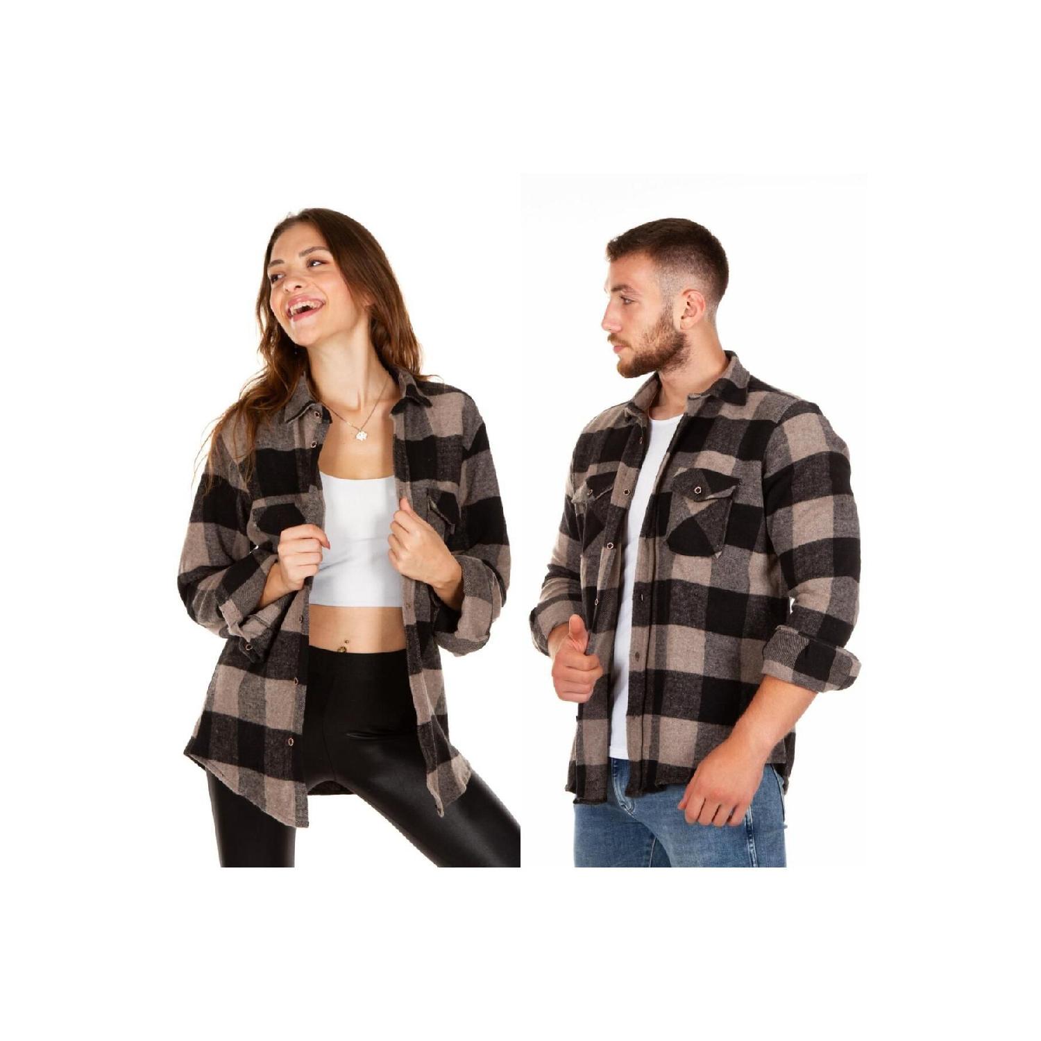 

Slim Fit Checker Pattern Unisex Lumberjack Shirt XS