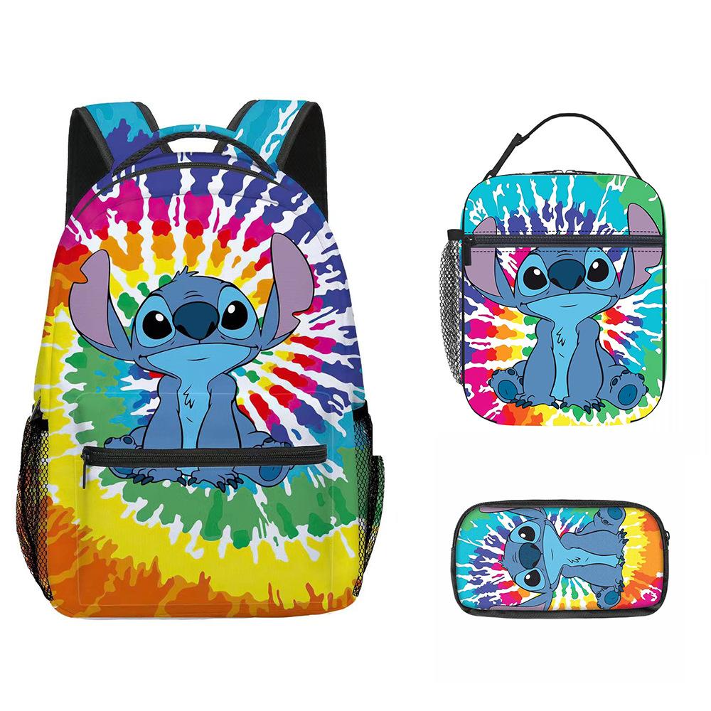 Children'S School Bag, Primary And Secondary School Students Backpack, Children'S Meal Bag, Cartoon Pencil Case Three-Piece Set
