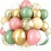 30Pcs 12 Inch Confetti Balloons Metallic Finish Balloons Set Latex Balloons  Wedding Decoration
