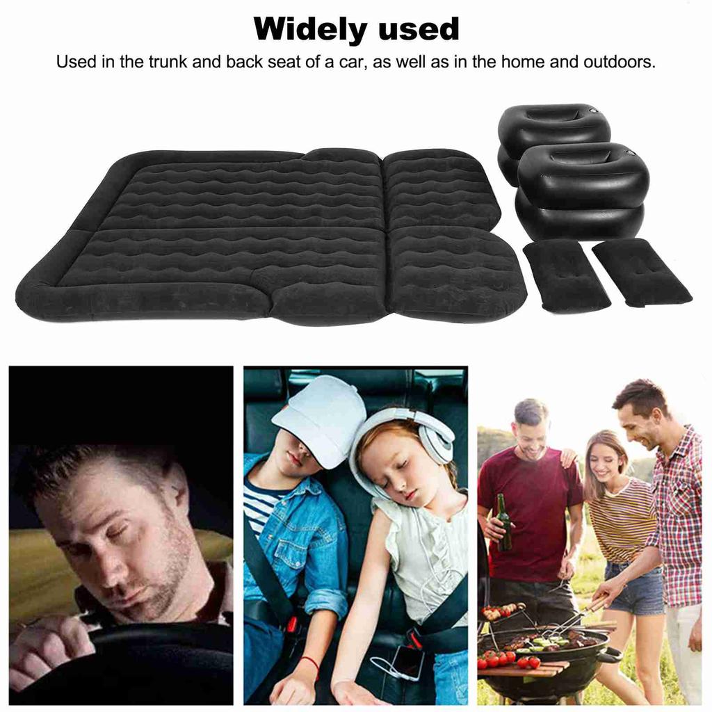 Car Air Bed SUV Air Mattress Car Air Mattress Vehicle Inflatable Thickened Travel Bed Sleeping Pad Camping Accessory Camping Bed