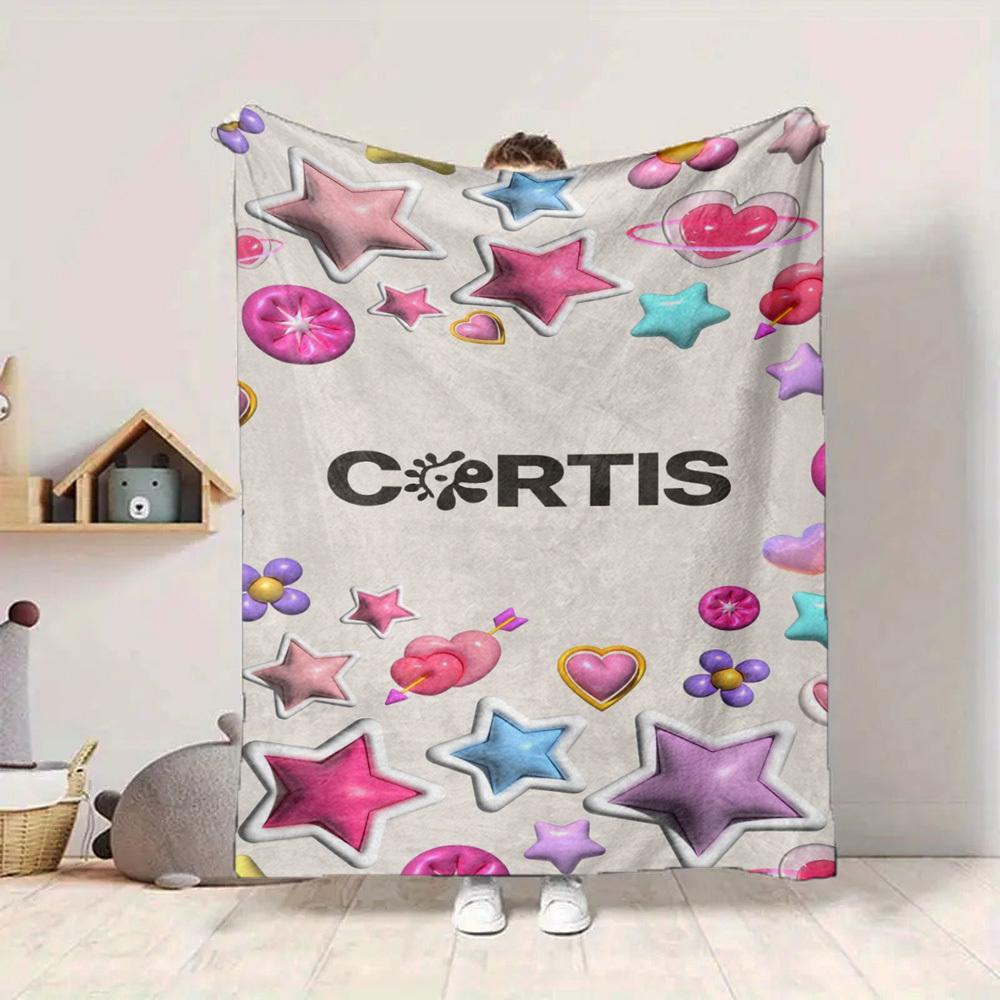 1pc CORTIS, K Pop Blanket Lightweight Flannel Blanket Throw Blanket For Sofa, Bed, Travel, Camping, Livingroom, Office, Couch