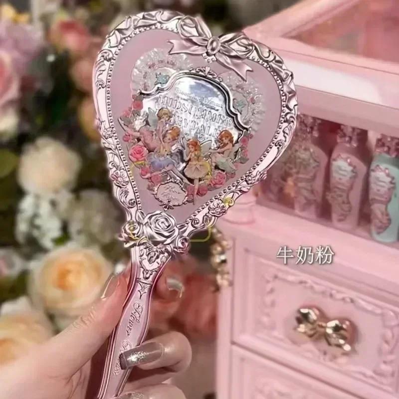 Miroir de poche Fleur Sait Fraise Cupidon Fleur Sait Miroirs de Maquillage Miroir Vintage
