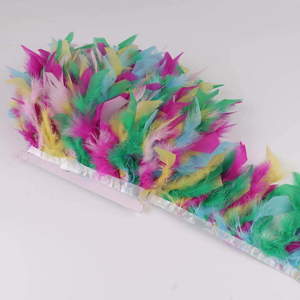 Marabou Feathers Trim 10yards 10-15cm Fringe Ribbon for Wedding Party Clothing Dress Decoration Accessories Sewing Plumes