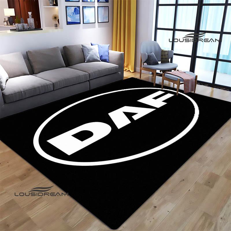 3D DAF Truck Retro Printed Carpet Living Room Bedroom Non-slip Carpets Yoga Mat Outdoor Carpet Kawaii Rug Birthday Gift
