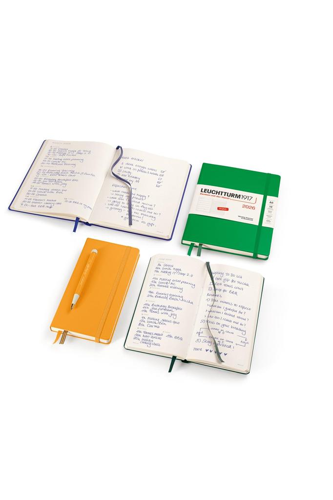 Leuchtturm 2026 Planner, January Start, A5, Weekly, Dotted, Black, 372700, Official Import