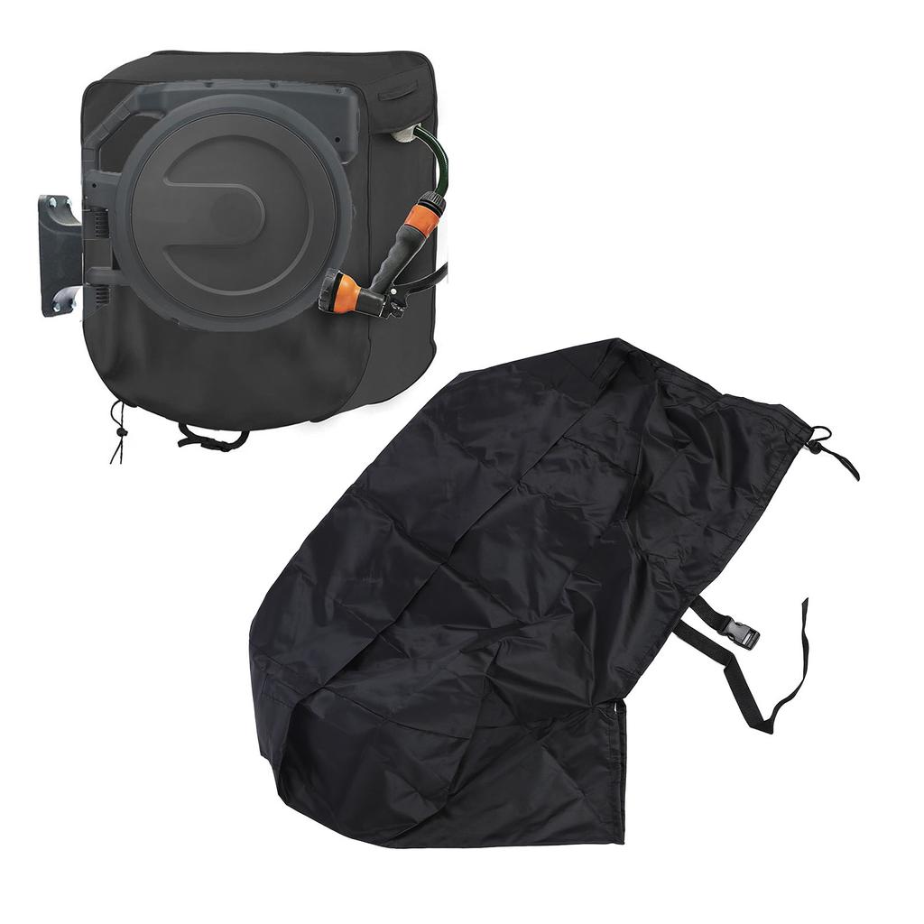 Wall Mounted Hose Reel Cover Square Retractable Water Resistant Sun Proof Hose Reel Protective Cover