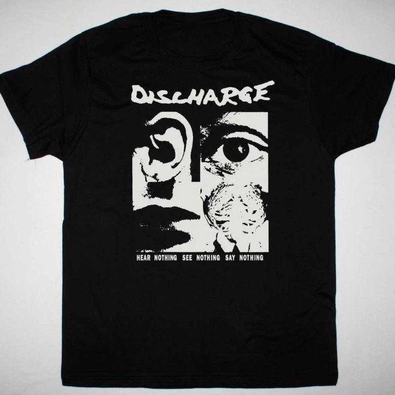 DISCHARGE HEAR NOTHING SEE NOTHING SAY NOTHING T Shirt S-5XL HD747 Unisex T-Shirt L