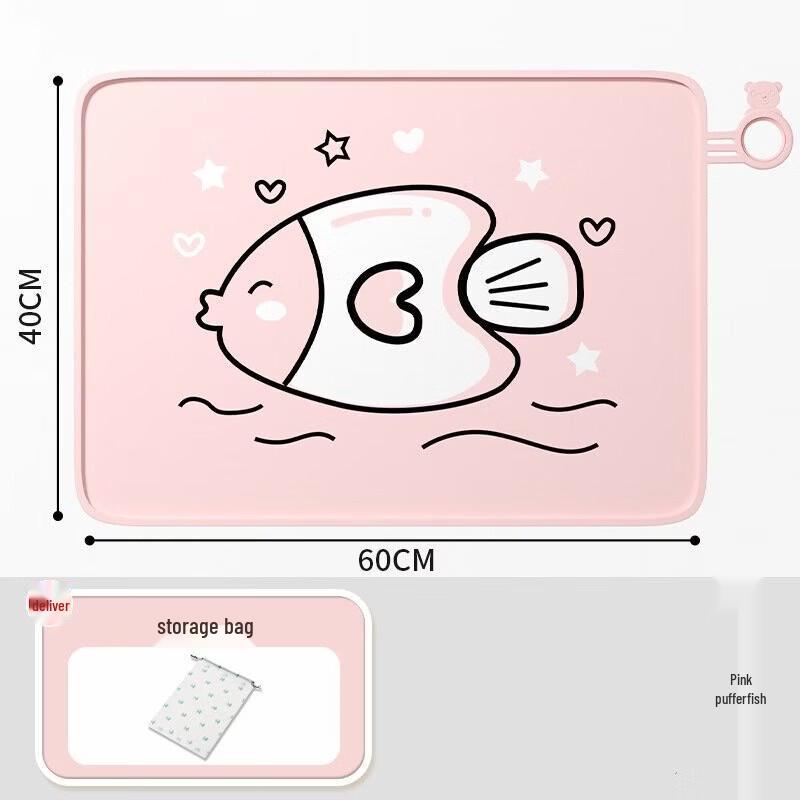 Wutuo Cartoon Silicone Kids Placemat