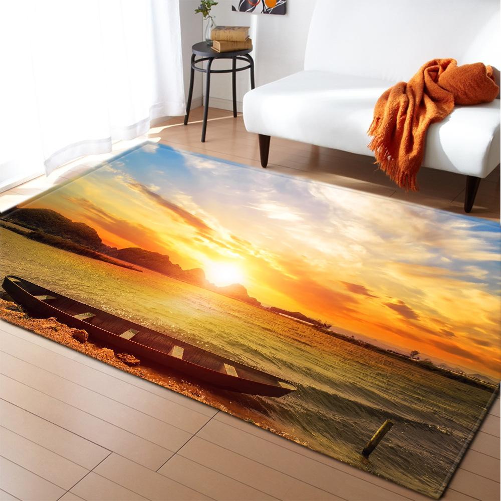 Scenic Carpet Feather Wind Bedroom Floor Mat