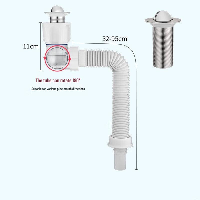

CHENDU Flapper Drainer with Rotating Drain Pipe
