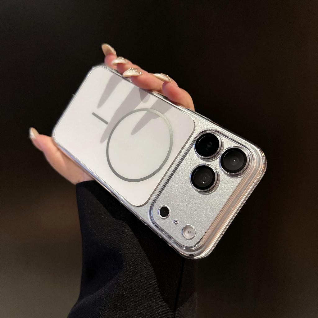 Magnetic iPhone 17 Pro Max Case: Imitation Original Design, Full Coverage Lens, PC Protective.