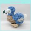 Cuddly 7.8in Dodo Plush Toy Blue Bird Soft Stuffed Animal Doll For Kids Xmas Gifts