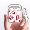 Clear Earphone Cases Cover Case For Airpods Pro3 3 1 Pro 2 Pro2 4 Red Lovely Cherry
