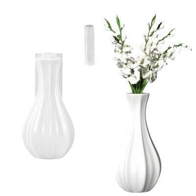 Kreative Silikonform zum Basteln von Vasen, Pflanzgefäßen, Blumentopf-Formen, geeignet zur Herstellung einfacher Vasen-Pflanzgefäße und Zementkunst