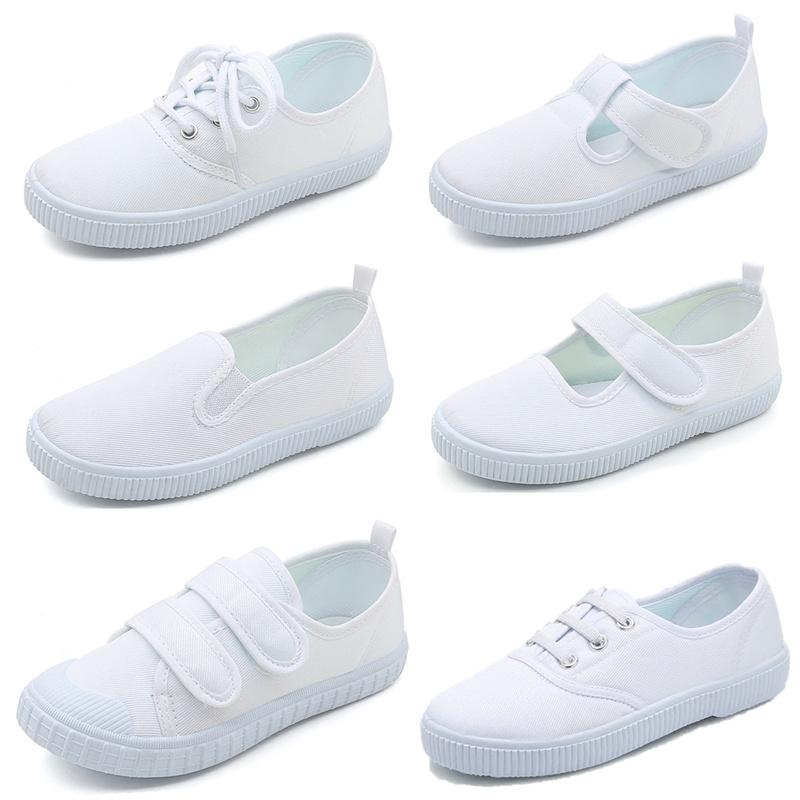 White Canvas Shoes For Boys Girls Casual Shoes Children Cute Soft Sole Walking  Dancing Toddler Kids Indoor Footwear