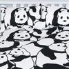 Comforter Pandas Bedclothes Bedding Set Cartoon For Child 100% Bamboo Fiber Sets For Beds 3 Pcs White Black Bed Set