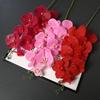Long Stem 9-Head Phalaenopsis Orchid Artificial Floral Decoration for Weddings and Home