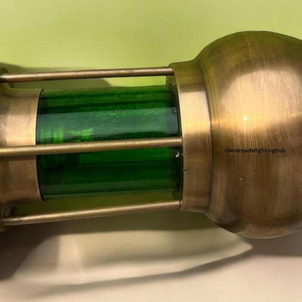Messing Scheepslantaarn – Werkende Kerosine Olielamp | Maritiem Verzamelobject | Hangende of Tafelmodel Marinelamp | Klassieke Nautische Decoratie