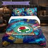 Set Biancheria da Letto Calcio Blackburn Rovers 3 Pezzi Morbido Copripiumino con Federe Set Decorazione Camera da Letto per la Casa