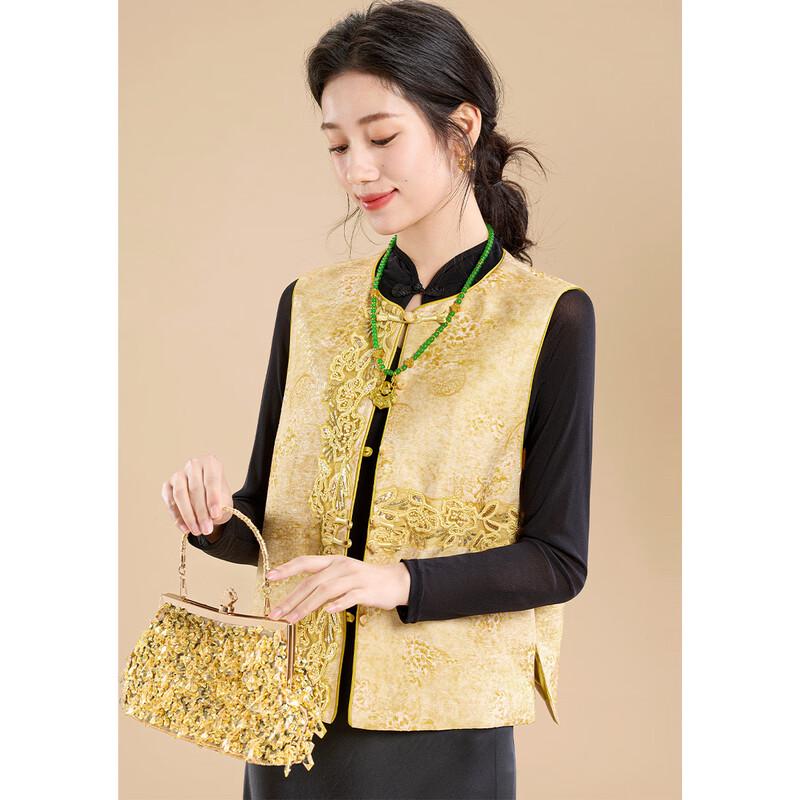 Women's New Chinese Style Embroidered Jacquard Vest