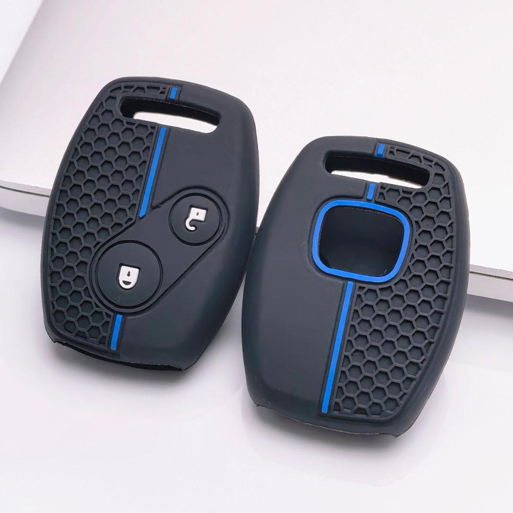 New Silicone Car Key Case Cover Remote Fob For Honda Accord 7 Jazz Frv Civic Cr-V 2008 Crz Insight Fit Srv Chord 7 Gr8 150R