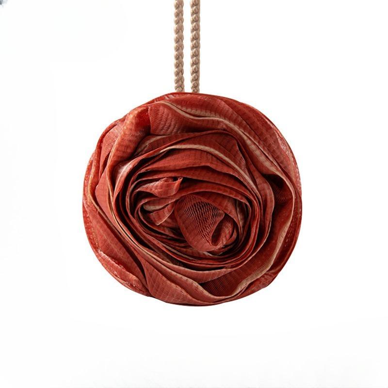 

Bath Ball Rose Bath Flower Female Bubble Bath Ball Super Soft Large Size Non-dispersive Scrubbing Bath Bath Flower Red wine світло-рожевий колір