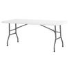 Folding Catering Table White 180x74cm Up To 150kg - Hendi 810897