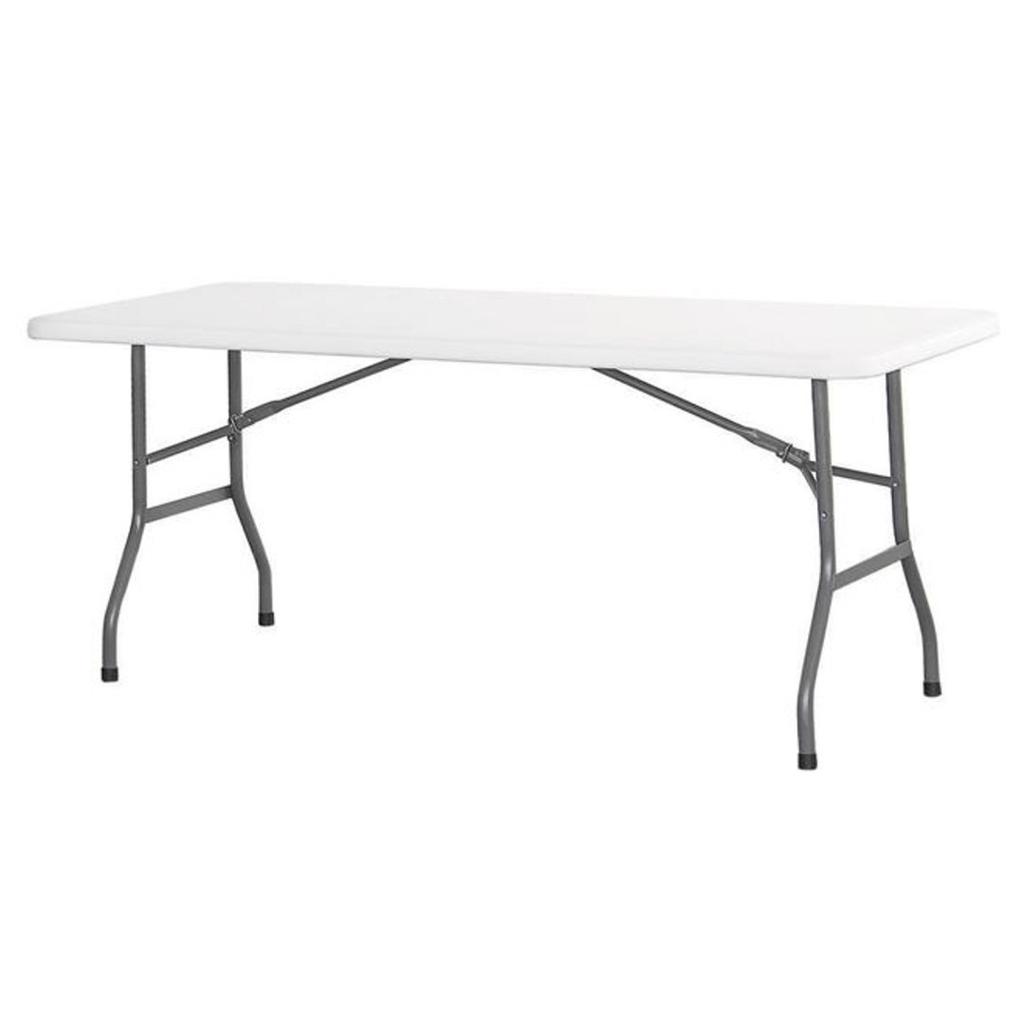 Stół cateringowy składany biały 180x74cm do 150kg - hendi 810897
