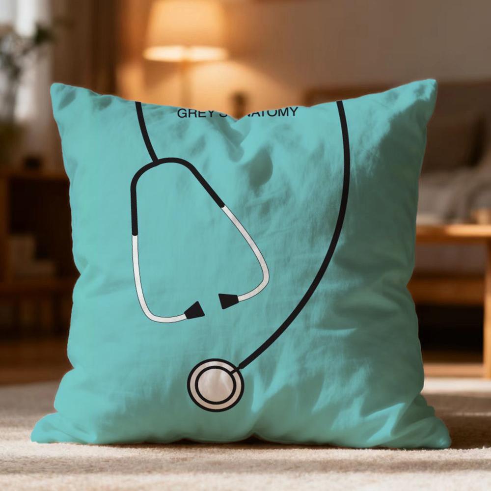 Popular GGrey's Anatomyer Cushion Cover Soft Washable Pillow Case Multi-Scene for Couch Bed Travel Office Use