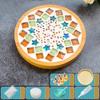Handmade Diy Mosaic Cup Mat Bottom Bamboo Pad Early Education Free Creation Handicraft Toys