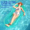 New Arrival Adult Inflatable PVC Water Lounger - Striped Mesh Floating Hammock
