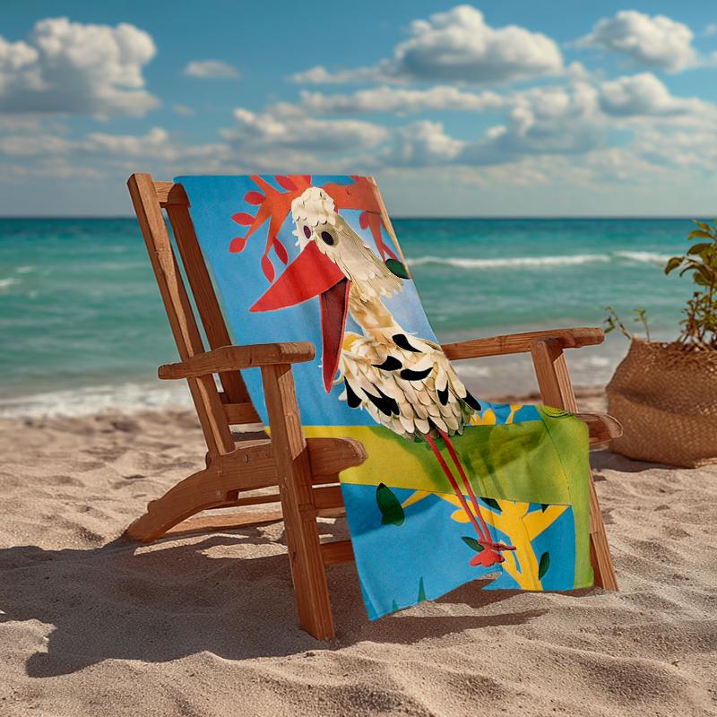 Ultra-Soft Beach Towel with de fabeltjeskrant Theme,Ideal for Pool - Camping, Diving - Perfect Travel Essential, Vibrant Beach Towel.