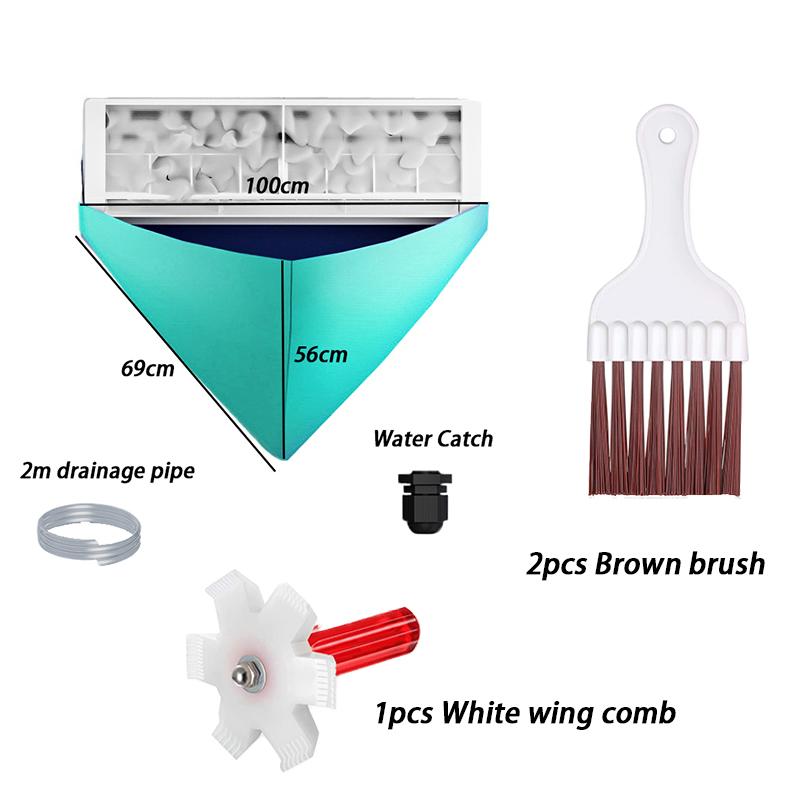 AC Service Wash Bag Cover Waterproof Wall Mounted Split Air Conditioning Kit with 6.6ft Water Pipe Air Conditioning Tools